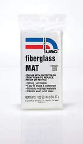 58075 U. S. Chemical & Plastics Fiberglass Mat 8 Sq. Ft