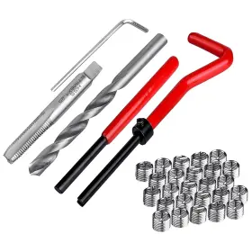 Uhanbut-unb-027 Uhanbut 30pcs M6 X 1.0mm Thread Repair Insert 5.27 Inch Black&red&silver