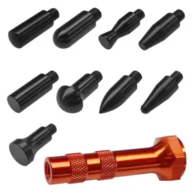 Uhanbut-unb-138 Uhanbut Paintless Dent Repair Kit 9 Different Shaped Hammer 2.68 Inch Black