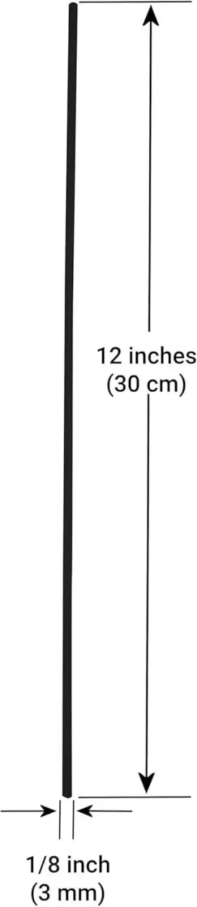 Urer04-01-03-bk Ure 12 Inch X 1/8 30ft Polyethylene Ldpe Black Welding Rod - Polyvance R04-01-03-bk #3
