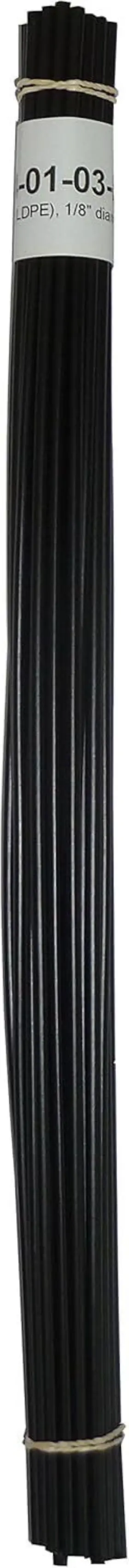 Urer04-01-03-bk Ure 12 Inch X 1/8 30ft Polyethylene Ldpe Black Welding Rod - Polyvance R04-01-03-bk