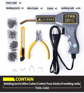 Usr 703063192612 Car Bumper Stapler Plastic Welding Torch Fairing Acrylic Auto Body Tool Welde #2