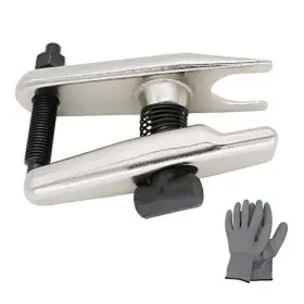 7-012 Utmall 32mm Ball Joint Separator Tie Rod End Removal Puller Tool With Gloves