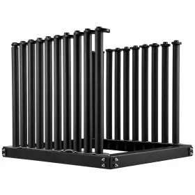 Vevor 617201581834 Windshield Rack 9-lite Steel 24 Inch Truck Glass With Pvc And Foam Padding T