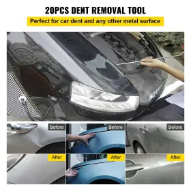 Vevor 700721010585 Rods Dent Removal Kit 20 Pcs Paintless Repair Stainless Steel #2
