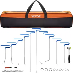 Vevor 768558086944 Dent Removal Tool 20 Pcs Paintless Repair Rods Stainless Steel Whale Tail
