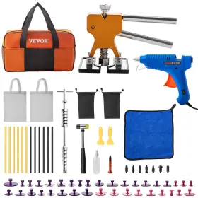 Qcahxfq69110vfjyw Vevor 69 Pcs Paintless Dent Removal Tool Puller Lifter Car Repair Hammer Tab Kit