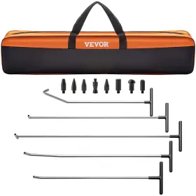 Qcahxfqtjqg138 Vevor Rods Dent Removal Kit 13 Pcs Paintless Repair Stainless Steel