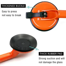 Vichunho 884060560489 Glass Lifting Suction Cups Heavy Duty Vacuum Aluminum Alloy Handle H #3