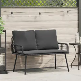 4108261 Vidaxl Bench Black Dark Grey
