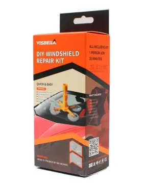 Wg0003cr1b Visbella Windshield Windscreen Repair Kit For Glass Chips Cracks Bullseyes Starburst