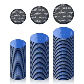 Vkqts Ding-1406 90pcs Car Tire Patch Kit 3-size Rubber 2.28 0.10 Inch Blue Black