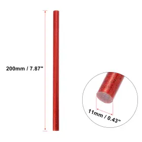 Vocoste 619668100566 11 X 200mm Eva Bling Paintless Dent Repair Hot Melt Glue Sticks Red Item Of 12 #3