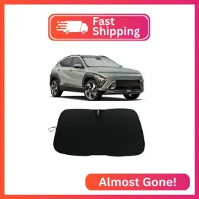 C21-2.1 Wblatp Sunshade For Car Windshield Fit Hyundai Kona 2024 2025 Sun Shade Fold