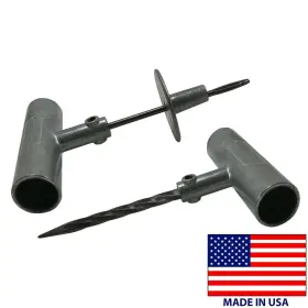 Ts223r-ts223s Westernweld Die Cast T-handle Tire Plug Repair Tool Set Steel Split Eye Needle And Probe