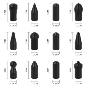 Whdz 611830736726 Paintless Dent Repair Tools Removal Tip Stainless Steel And Rubber Awl Heads #3