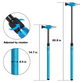 Cllpdrzh026 Whdz 14 Pcs Car Dent Repair Hammer Kits Paintless Tools Heads Auto Removal Blue #3