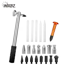 Tp0404gg001 Whdz 22pcs Car Dent Repair Hammer Tips Kits Paintless Tools Metal Heads Body