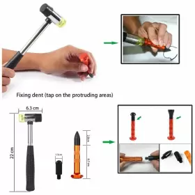 Tp6217sg008 Whdz 13 Pcs Puller Rods Dent Scratch Paintless Repair Tools Car Kits #3