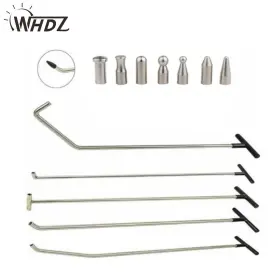 Tp6408gg002 Whdz 12 Pcs Car Dent Removal Puller Tools Auto Body Push Rods Stainless Kits