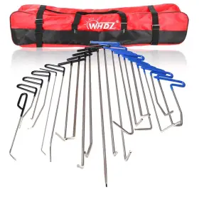 Tp6922gg001 Whdz 21pcs Paintless Dent Repair Push Rods Spring Steel Tools For Car Body Hail