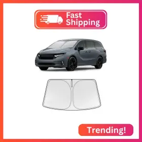 Wta126 Wodsta Foldable Sun Shade Full Coverage Windshield Sunshade Compatible With Hond
