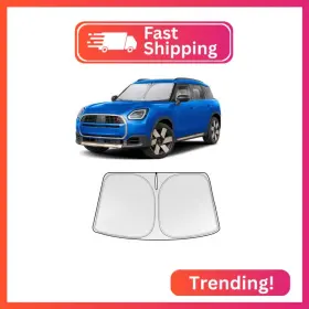 Wta130 Wodsta Foldable Sun Shade Full Coverage Windshield Sunshade Compatible With Mini