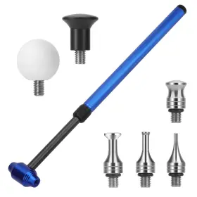 Wowpartspro 600609566206 Paintless Dent Repair Tool Retractable Car Tap Down Removal Hammer 6 Heads