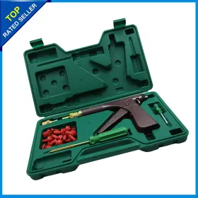 X Autohaux 640283938579 Universal Tire Plugger Tubeless Car Wheel Vacuum Tyre Kit Without Glue Pack Of 1 #2