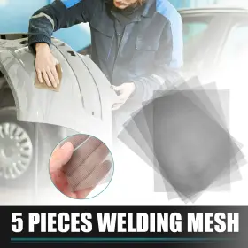 X Autohaux 726215506495 Universal Car Welding Mesh Plastic Stainless Steel Wire Screen Pack Of 5