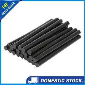 X Autohaux 726215648393 Pack Of 20 7mm 100mm Black Paintless Dent Repair Hot Melt Glue Sticks