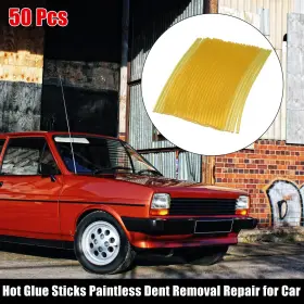 X Autohaux 746453233878 50pcs 7x270mm Eva Paintless Dent Repair Hot Melt Glue Sticks Yellow Universal