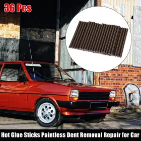 X Autohaux 746453234141 36pcs 7x100mm Eva Paintless Dent Repair Hot Melt Glue Sticks Brown Universal