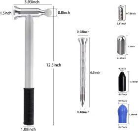 Cllpdrzh002 Xsjnfdc 25pcs Car Dent Repair Hammer Kits Paintless Tools Heads Auto Body Removal #3