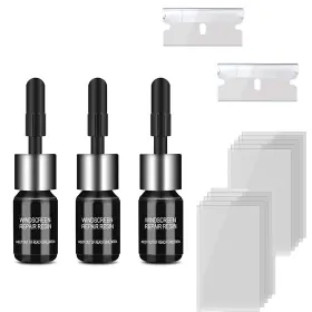 Xby30 Yoma-gine 3 Pcs Windshield Crack Repair Kit For Chips Cracks Glass