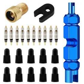 Zhsm-qmxgj-23 Zhsms 23 Pieces Presta Valve Core Bike Removal Tool With Tubeless Blue