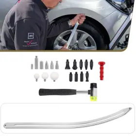 Fwcp-ad-1334 Zxmt Car Repair Dent Removal Tool Kit Fender Damage Tools Flat Bar