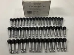 (50) Haltec TV418CH 2" Tire Valve Stem Snap In, Chrome Sleeve, 0.453" Hole. Fixed Price $29.95.