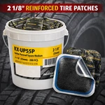 Kex 200 Pcs Universal Rubber Reinforced Square Tire Patches 1/8" (55MM). Fixed Price $89.40.