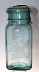 Ball Ideal Square Blue Fruit Jar Quart. Fixed Price $19.99.