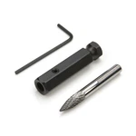Steelman 1/4 In Carbide Double Cut Burr With Adapter For Tire Repair 18241A. Fixed Price $23.99.