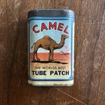 Vintage Camel Tire Tube Patch Repair Kit - Container Only. Fixed Price $10.99.