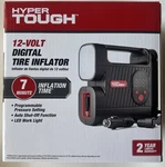 Hyper Tough 12V Digital Tire Inflator Auto Shut-off Led Work Light Programmable. Fixed Price $34.00.