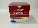 Ascot M6 1/4" Patch Plug, 24/BOX 587-01306 .25" Stem. Fixed Price $37.74.