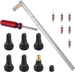 Tire Valve Puller Tool Set With 6 TR412 Stems For Cars, Bikes, Atvs & Truck. Fixed Price $24.00.