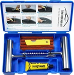 Tire Repair Kit 16 Pcs Heavy Duty Professional Flat Fix With 10 Plugs,. Fixed Price $16.99.