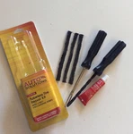 Car Tubeless Tire Repair Plug Kits 6 Pc. Rasp Needle Patch Fix Tools Cement Set. Fixed Price $5.99.