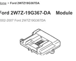 Ford 2W7Z-19G367-DA Module 2002-2007. Fixed Price $19.99.