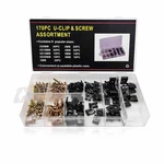 Mtrps 170PCS Car U-clip And Screw Assortment Kit, 9 Sizes Auto Body Panel.... Fixed Price $12.90.