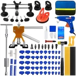 Dopke 97PCS Car Dent Puller Kit Slide Hammer Bridge T-bar Pdr Paintless Repair. Fixed Price $86.23.
